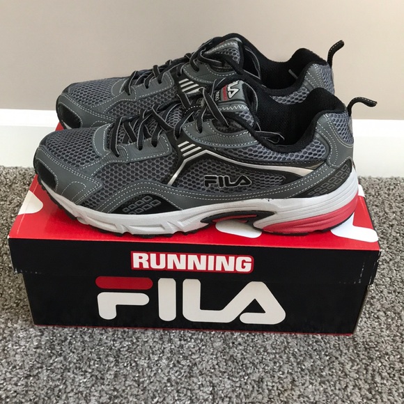 fila running shoes mens red